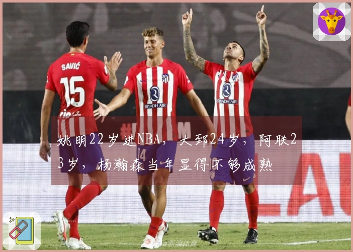 姚明22岁进NBA，大郅24岁，阿联23岁，杨瀚森当年显得不够成熟